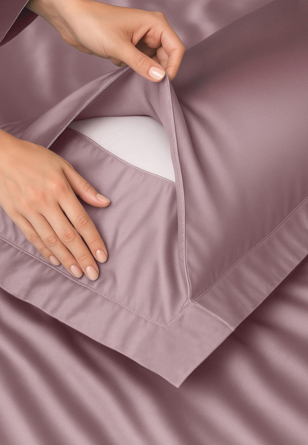 Bellehome Комплект наволочек - Стефания Marshmallow 70х70 2 шт. сатин-премиум - фото 4