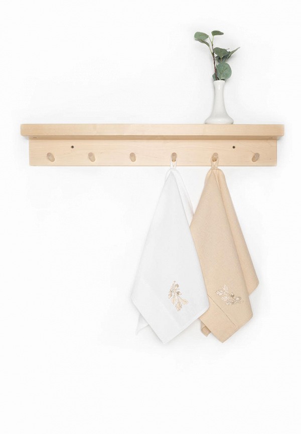 Bellehome Комплект кухонных полотенец - Golden Oaks хлопок/лён с вышивкой 40х70, см 2 шт. - фото 2