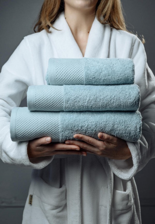 Bellehome Полотенца 3 шт. - махровые Минт 50х70 + 50х100 + 70х140 - фото 2