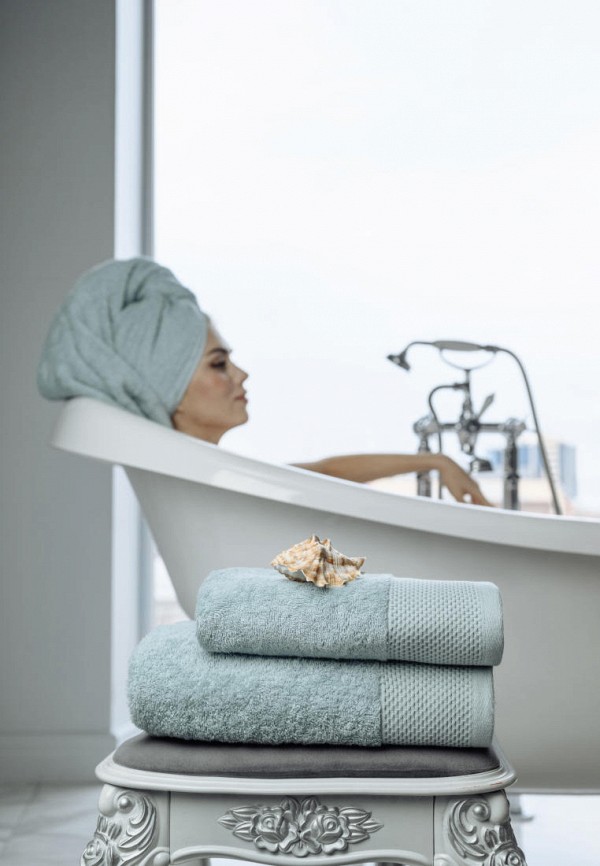 Bellehome Полотенца 3 шт. - махровые Минт 50х70 + 50х100 + 70х140 - фото 6