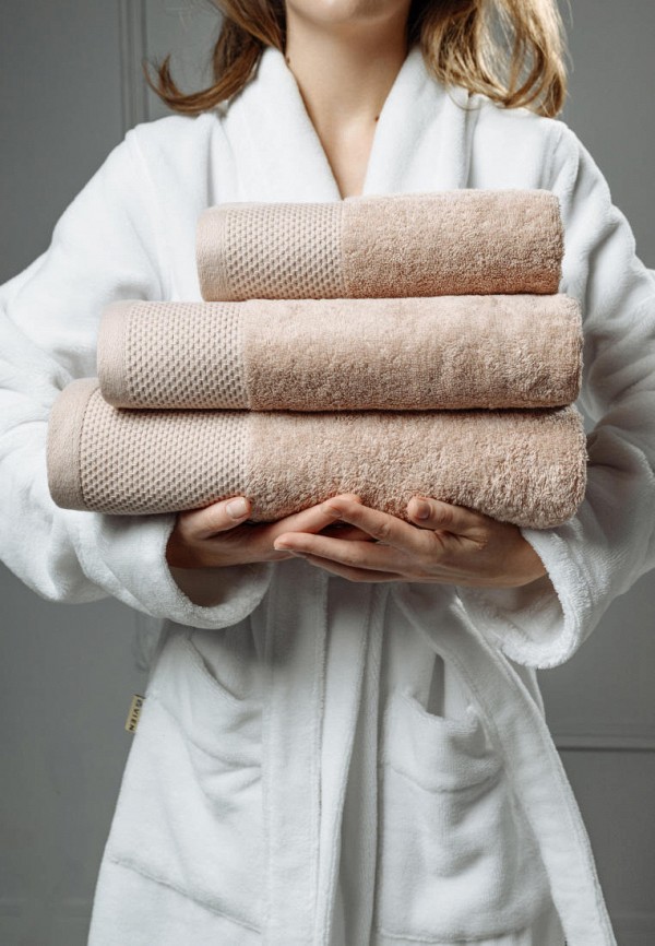 Bellehome Полотенца 3 шт. - махровые Кварц 50х70 + 50х100 + 70х140 - фото 2