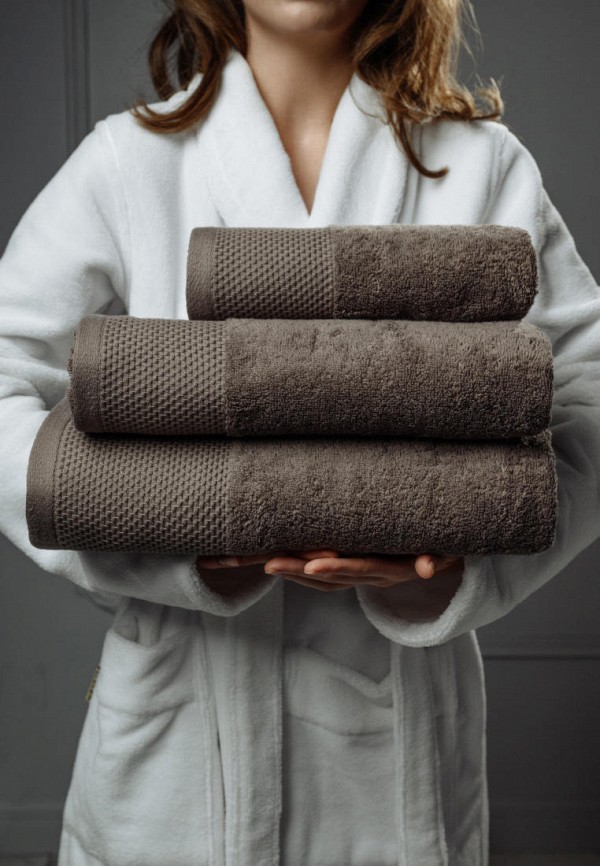 Bellehome Полотенца 3 шт. - махровые Тирамису 50х70 + 50х100 + 70х140 - фото 2