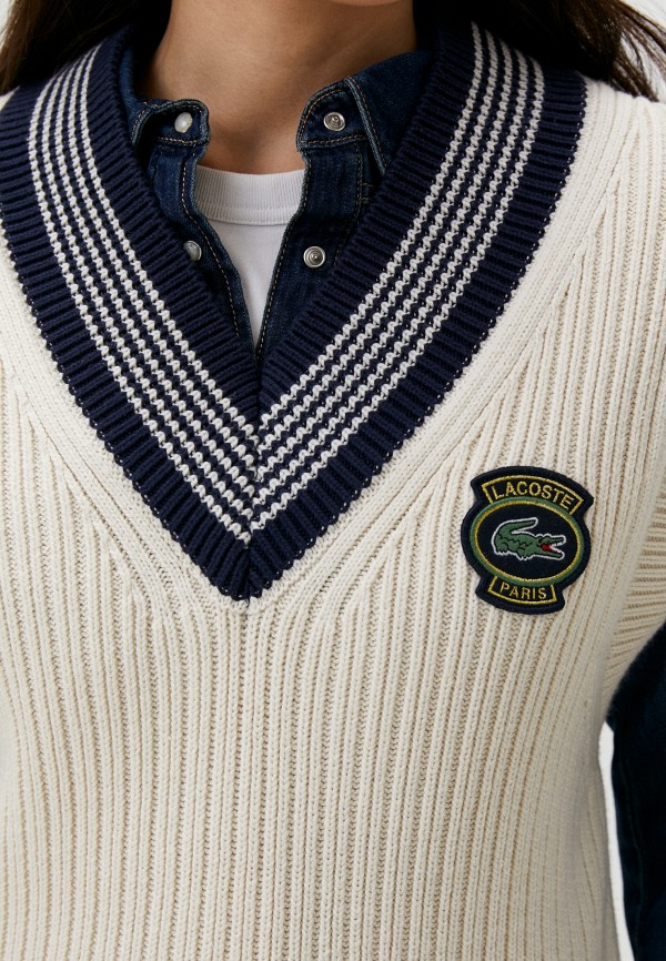 Жилет Lacoste Relaxed Fit, цвет: бежевый, MP002XU0DD3M — купить в ...