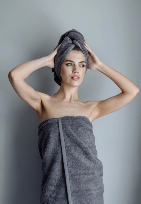 Bellehome Полотенце - махровое Антрацит 50х100 - фото 4