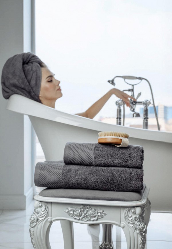 Bellehome Полотенце - махровое Антрацит 50х100 - фото 6