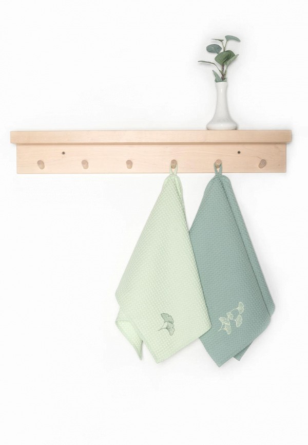 Bellehome Комплект кухонных полотенец - вафельных Maiden tree с вышивкой 50х70 2 шт - фото 6