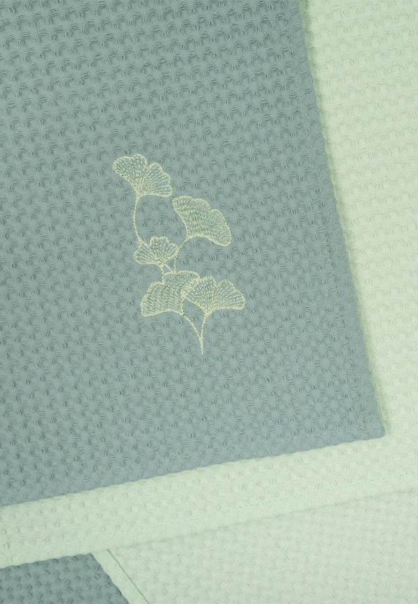 Bellehome Комплект кухонных полотенец - вафельных Maiden tree с вышивкой 50х70 2 шт - фото 2