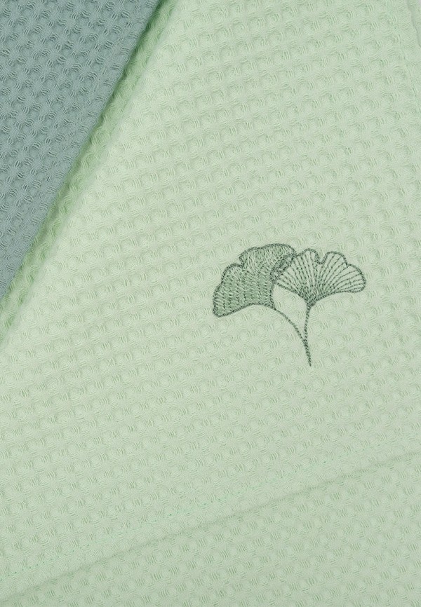 Bellehome Комплект кухонных полотенец - вафельных Maiden tree с вышивкой 50х70 2 шт - фото 3