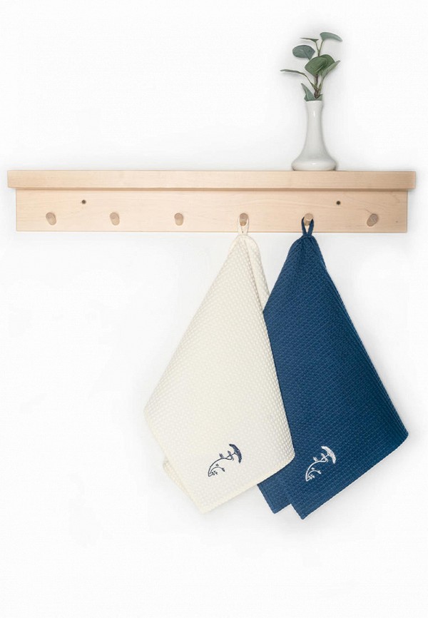 Bellehome Комплект кухонных полотенец - вафельных Ar-Nyvo с вышивкой 50х70 2 шт - фото 5