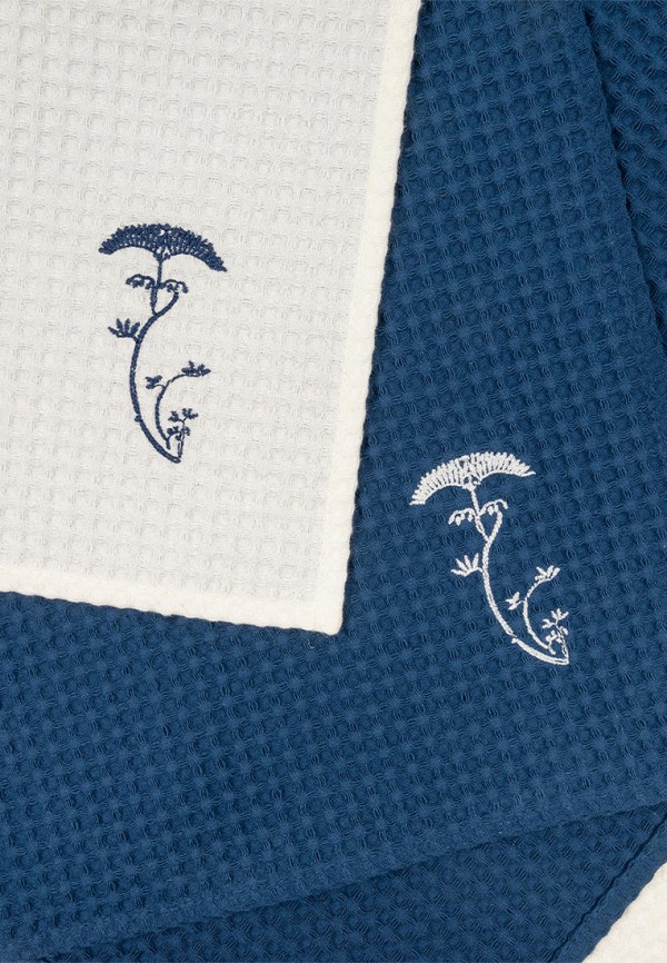 Bellehome Комплект кухонных полотенец - вафельных Ar-Nyvo с вышивкой 50х70 2 шт - фото 2