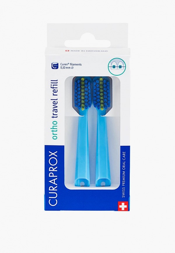 Curaprox Насадки для зубной щетки 2 шт. - из ортодонтического дорожного набора - фото 1