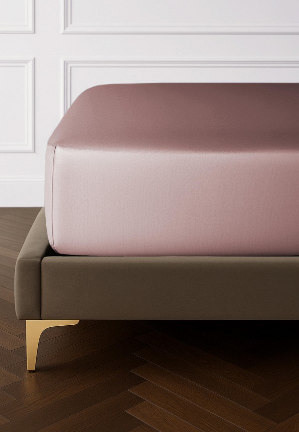 Bellehome Простыня 2-спальная - на резинке Стефания Marshmallow 180х200х30 сатин - фото 1