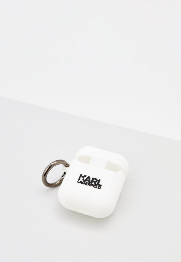 Karl Lagerfeld Чехол для наушников - Airpods 1/2 силиконовый Silicone - фото 2