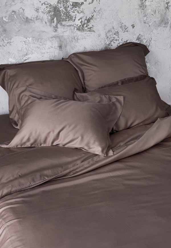 Bellehome Постельное белье Евро - Shiny Mokko, тенсель-премиум 300 ТС - фото 2