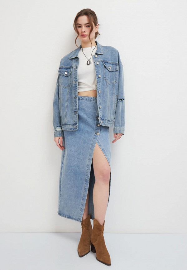 Vittoria Vicci Юбка джинсовая - фото 6