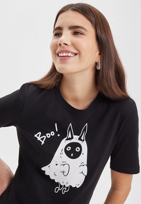 Футболка домашняя Barmariska Привидение, цвет: черный, MP002XW00IRN ...