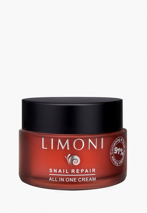 Limoni Набор для ухода за лицом - сыворотка 30 мл, крем 50 мл с муцином улитки Snail Repair - фото 2