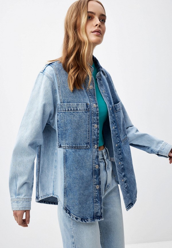 Sela Рубашка джинсовая - фото 6