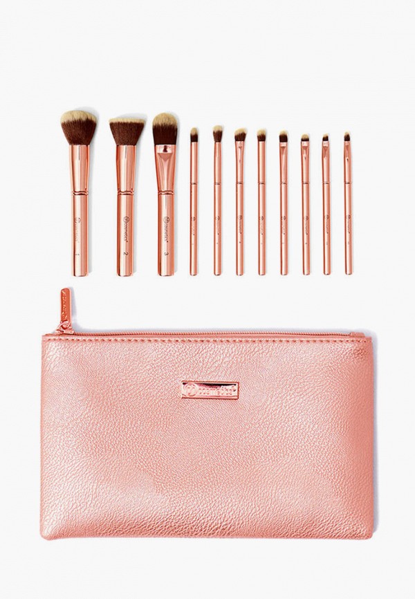 BH Cosmetics Набор кистей для макияжа - Metal Rose 11 Piece Brush Set With Cosmetic Bag, 260,74 г - фото 1