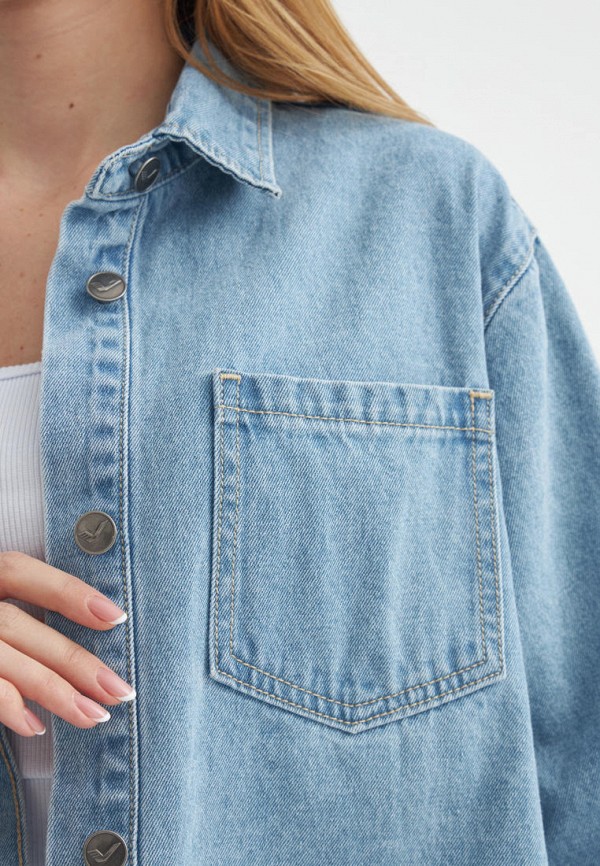 Velocity Рубашка джинсовая - OVERSIZE - фото 4