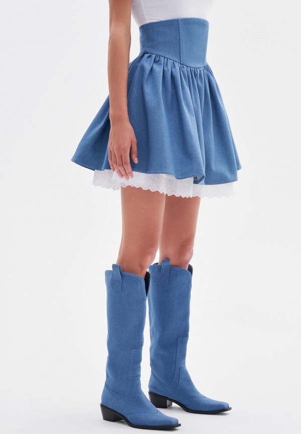 Top Top Юбка джинсовая - фото 5