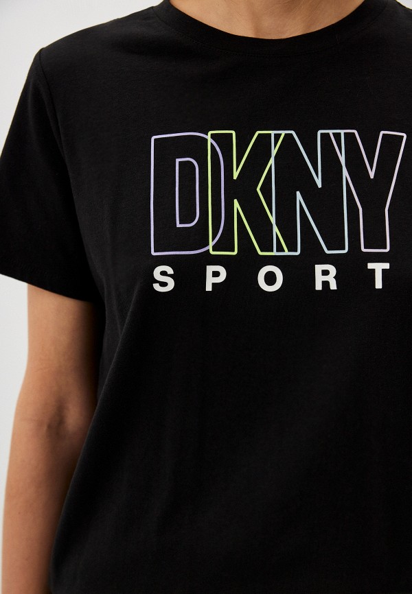 Футболка DKNY, цвет: черный, MP002XW01ELR — купить в интернет-магазине ...