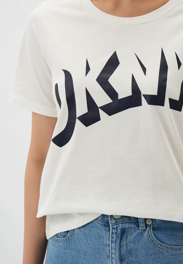 Футболка DKNY, цвет: белый, MP002XW01ELU — купить в интернет-магазине ...
