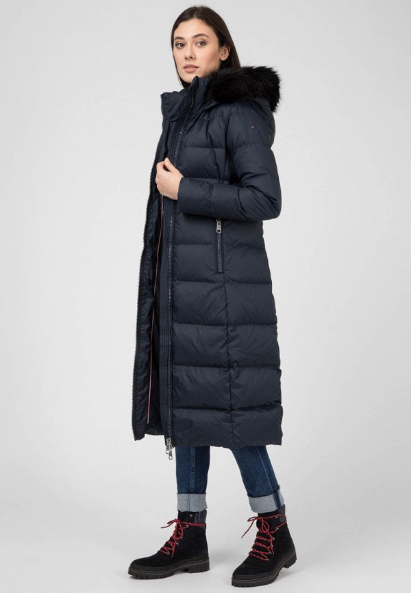tommy hilfiger fitted maxi coat