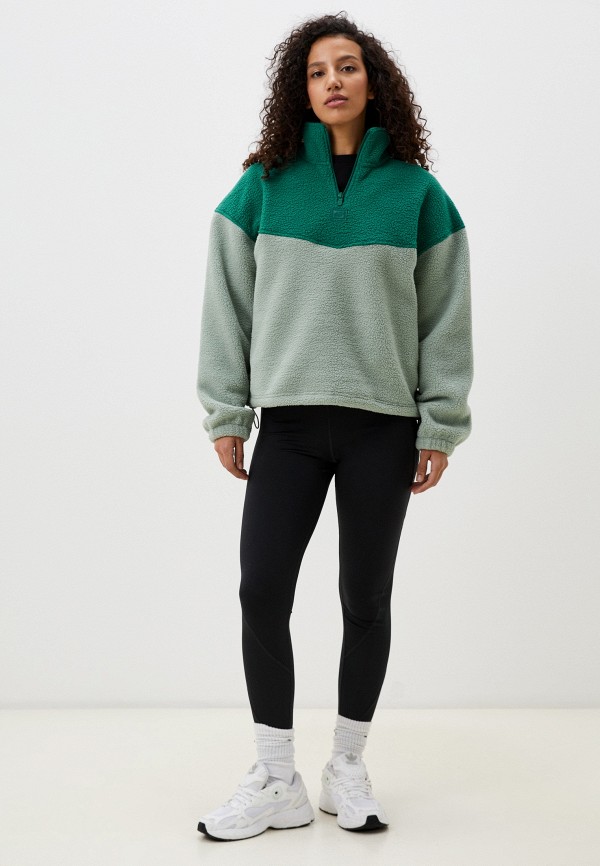 Олимпийка STREETBEAT Anorak Half-Zip Sherpa Fleece, цвет: зеленый