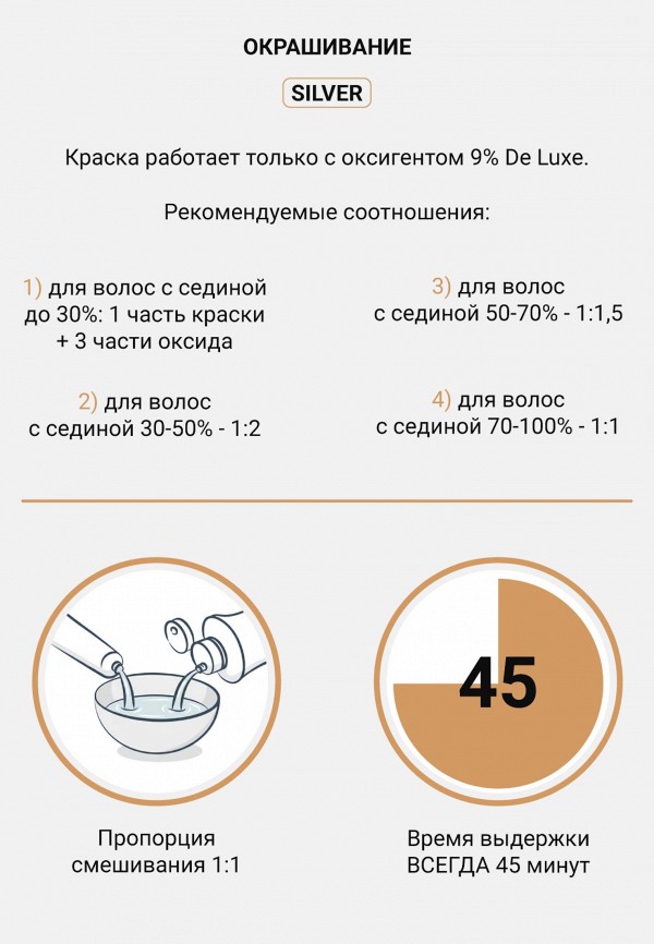 Estel Краска для волос - DE LUXE SILVER для окрашивания волос ESTEL PROFESSIONAL 9/17 блондин пепельно-коричневый, 60 мл - фото 6