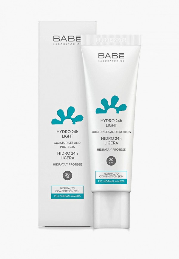 Babe Laboratorios Крем для лица легкий увлажняющий 24 часа, с защитой SPF20, 50 мл