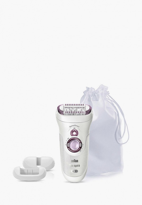 Эпилятор Braun Silk-epil 9 SensoSmart 9/700, 40 пинцетов с 2 насадками ...