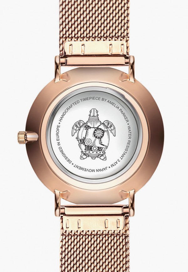 Amelia Parker Часы - Gold Sky Rose gold Mesh - фото 3