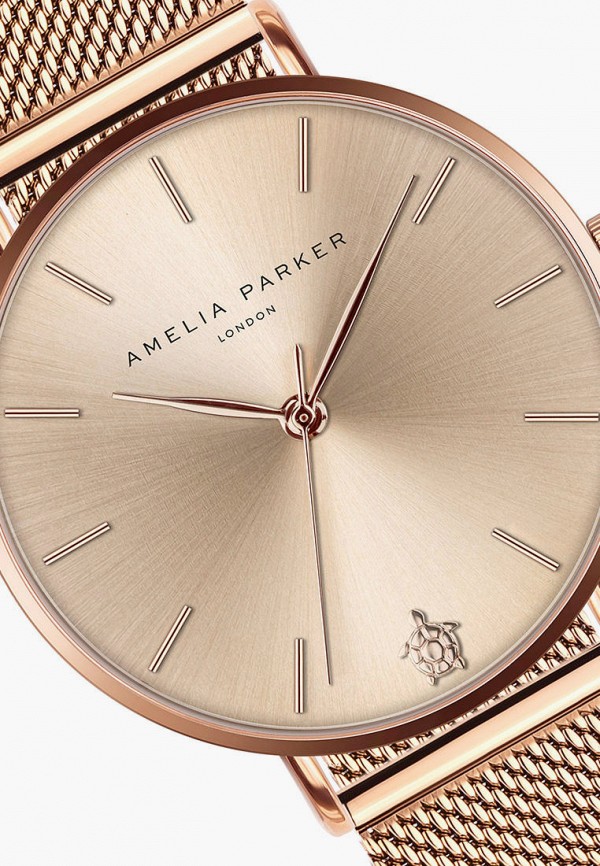 Amelia Parker Часы - Gold Sky Rose gold Mesh - фото 4
