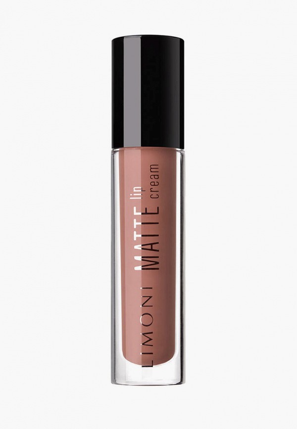 Limoni Помада жидкая - MATTE LIP CREAM матовая стойкая, с маслом Ши, тон 08 бежевый, 4.5 мл - фото 1