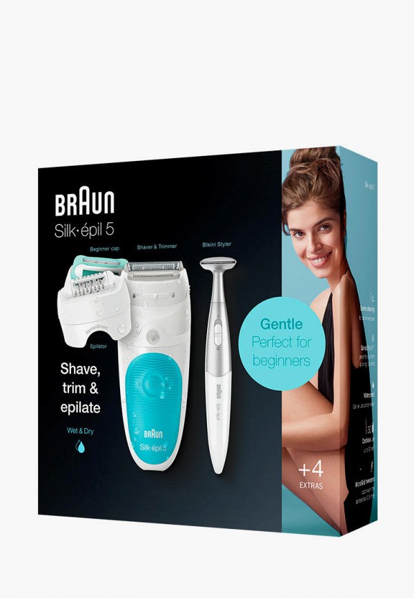 Braun Набор для депиляции - Silk-epil 5 SensoSmart 5/810, 28 пинцетов - фото 2