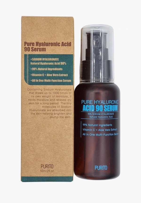Purito Сыворотка для лица - с гиалуроновой кислотой Pure Hyaluronic Acid 90 Serum, 60 мл - фото 1