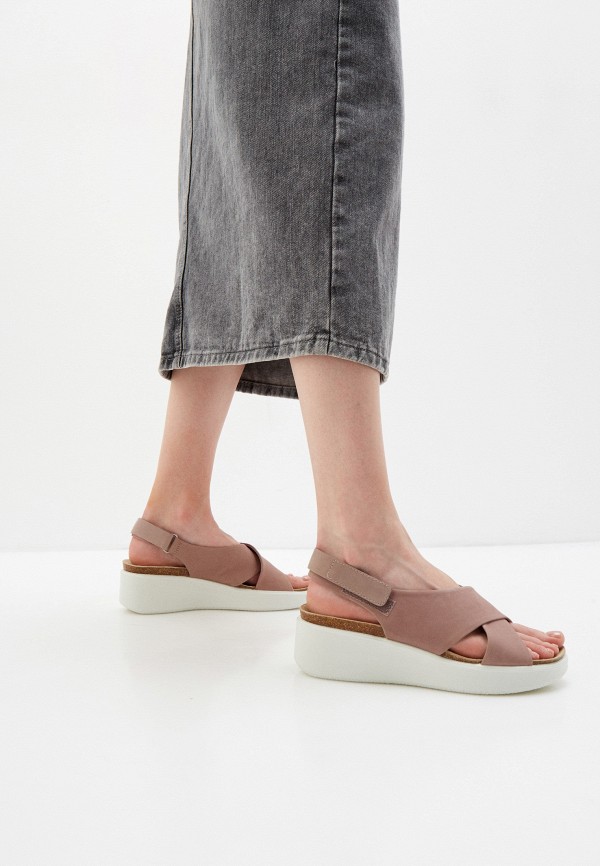 Босоножки Ecco ECCO FLOWT WEDGE CORK, цвет розовый, MP002XW06WQB