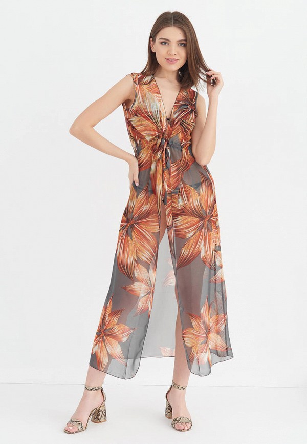 Туника пляжная Donatello Viorano Акапулько, цвет: серый, MP002XW0720V ...