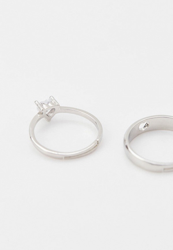 Ice&High Collection Кольца 2 шт. - покрытие серебро 925 пробы (S925) - фото 3