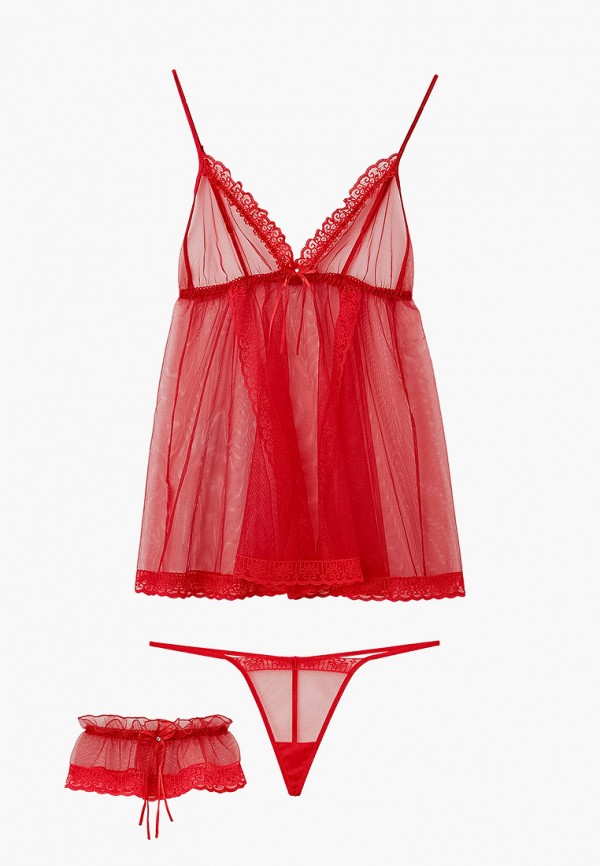 Belweiss Комбинация, трусы и подвязка - Сорочка бэби-долл, стринги и подвязка - фото 1
