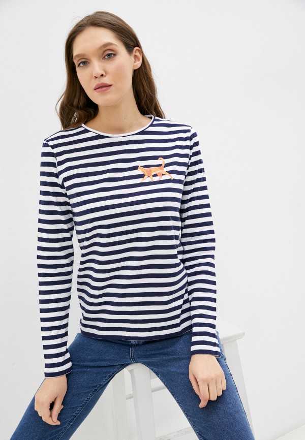 Берегите Птиц Лонгслив - Тельняшка Рыжий кот - фото 1