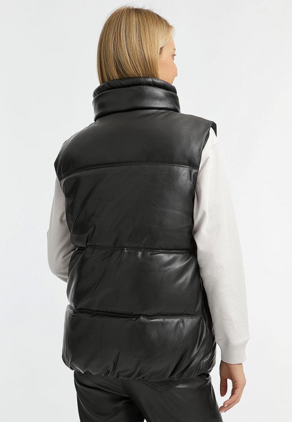 oodji Жилет кожаный - фото 3