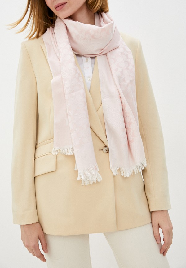 Палантин Coach, цвет: розовый, MP002XW09UUC — купить в интернет ...