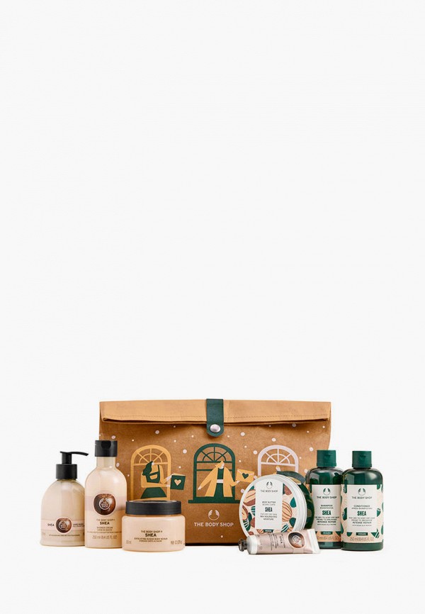 The Body Shop Набор для тела и волос - большой "Ши", 250 мл + 250 мл + 200 мл +250 мл + 250 мл + 30 мл + 275 мл - фото 1