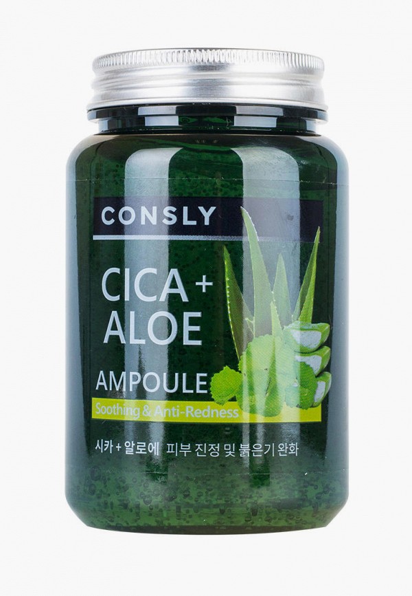 Consly Сыворотка для лица - Многофункциональная успокаивающая ампульная с центеллой азиатской и алоэ, 250 мл - фото 1