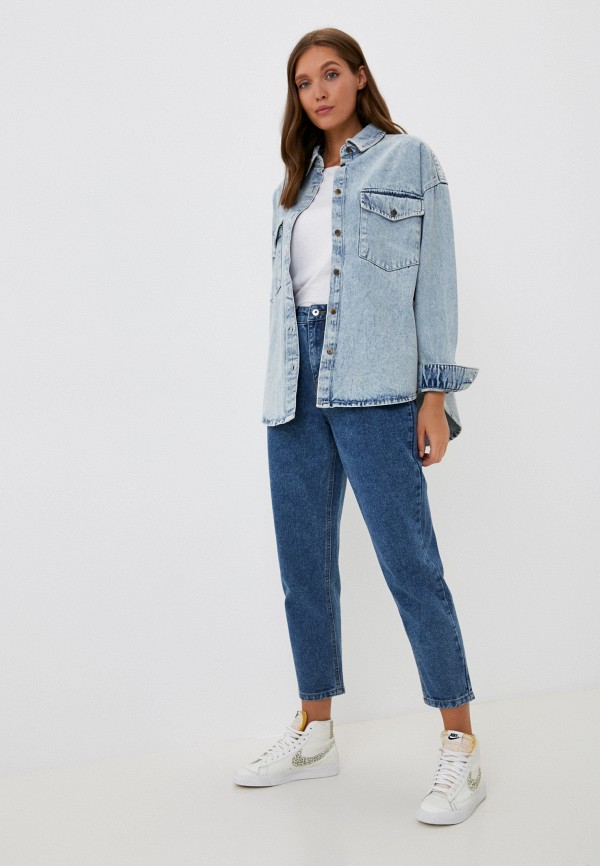 Рубашка джинсовая Befree Exclusive online, цвет: голубой, MP002XW0BMHY ...