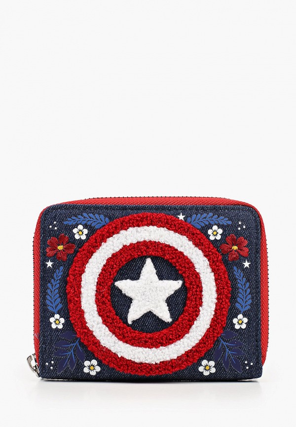 Floral Wallet Captain America Loungefly Wallet Loungefly Marvel