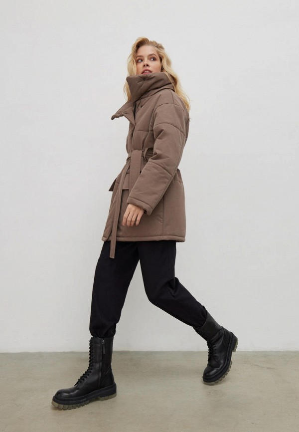 Куртка утепленная Nice One, цвет: коричневый, MP002XW0CC8M — купить в  интернет-магазине Lamoda