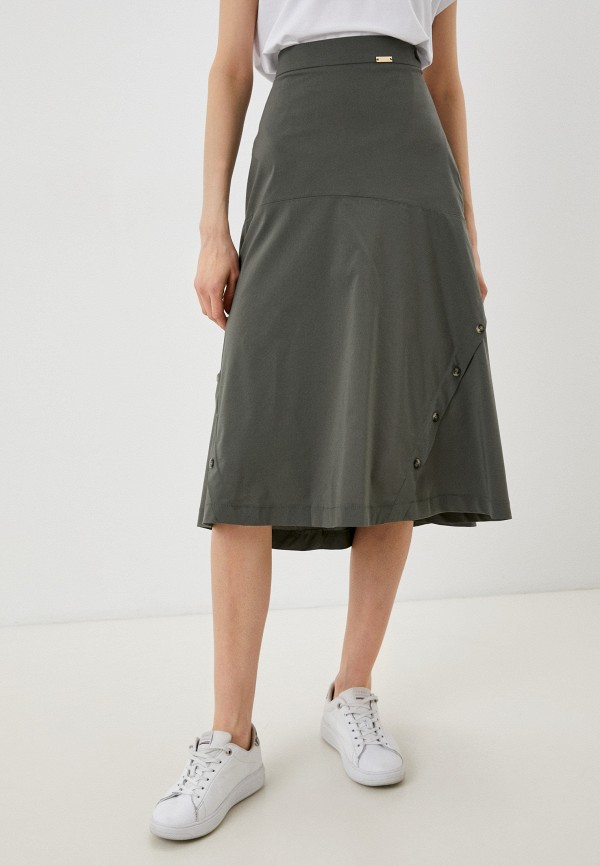 Юбка Helmidge, цвет: хаки, MP002XW0D417 — купить в интернет-магазине Lamoda